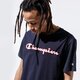 pánske tričko CHAMPION TRIČKO LOGO TEE 215280bs501 farba tmavomodrá