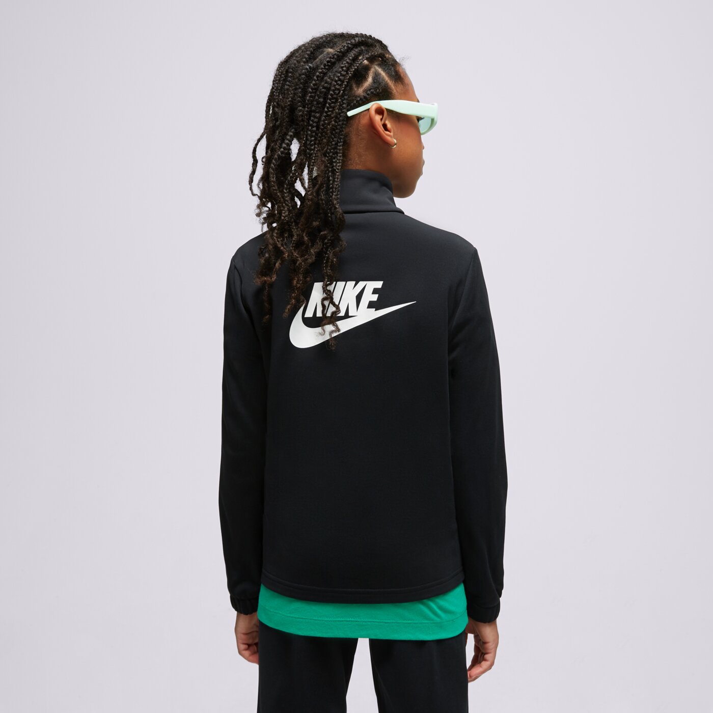 Trap Denim Zip-Up Perfect Hoodie Black