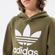 detská mikina ADIDAS MIKINA S KAPUCŇOU TREFOIL HOODIE BOY hd2006 farba khaki