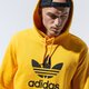 pánska mikina ADIDAS MIKINA S KAPUCŇOU TREFOIL HOODIE gd9923 farba žltá