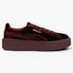 dámske tenisky (obuv) PUMA CREEPER VELVET 36446602w farba bordová
