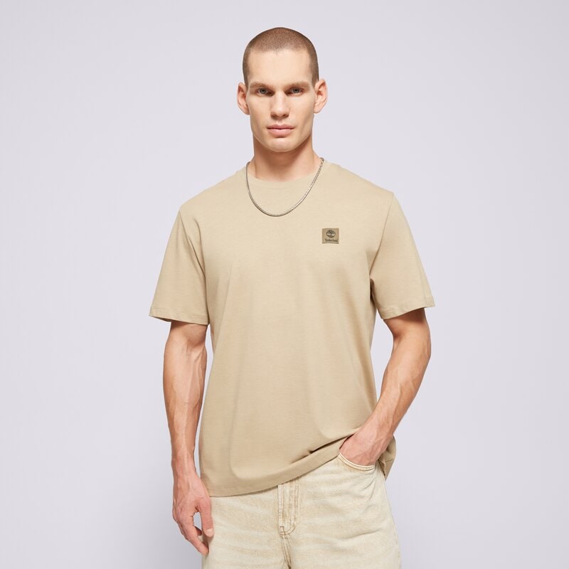 TIMBERLAND TRIČKO SHORT SLEEVE WOVEN BADGE TEE LEMON PEPPER