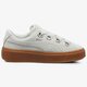 dámske tenisky (obuv) PUMA PLATFORM V2 SUEDE 36646102 farba béžová