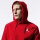 pánska zimná bunda JORDAN MIKINA SPORTSWEAR JUMPMAN FLEECE MEN'S PULLOVER 940108-687 farba červená