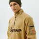 pánska mikina ELLESSE FLÍSOVÁ MIKINA TRAVESTIMENTO   1/2 ZIP TOP BEIGE shk12447214 farba béžová