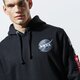 pánska mikina ALPHA INDUSTRIES MIKINA S KAPUCŇOU SPACE SHUTTLE HOODY 178317-03 farba čierna