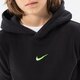 detská mikina NIKE MIKINA S KAPUCŇOU B NSW ZIGZAG FLC BOY do2669-010 farba čierna