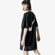 dámske šaty NIKE ŠATY W NSW SWSH DRESS bq7960-010 farba čierna