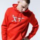 pánska mikina REEBOK MIKINA S KAPUCŇOU TJ HOODY 4 gk9163 farba červená