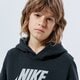 detská mikina NIKE MIKINA S KAPUCŇOU SPORTSWEAR BOY cj7861-011 farba čierna