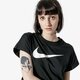 dámske top NIKE TOP W NSW SWSH TOP CROP SS SPORTSWEAR ar3064-010 farba čierna