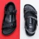 detská vychádzková obuv BIRKENSTOCK RIO EVA 126113 farba čierna