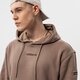 pánska mikina ADIDAS MIKINA S KAPUCŇOU TREFOIL LINEAR LABEL HOODIE hm2652 farba hnedá