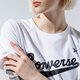 dámske tričko CONVERSE TRIČKO WMN NOVA CENTER FRONT LOGO TEE 10018268-a04 farba biela