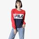 dámska mikina FILA MIKINA LEAH CREW SWEAT 687043g06 farba tmavomodrá