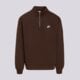pánska mikina NIKE MIKINA M NK CLUB BB HZ TOP fn3864-237 farba hnedá