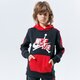 detská mikina JORDAN MIKINA S KAPUCŇOU JUMPMAN CLASSICS III PO 957422-023 farba čierna