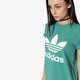 dámske tričko ADIDAS TRIČKO SS TREFOIL TEE cv9892 farba zelená
