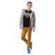 pánska mikina NIKE MIKINA FZ HOODY-NEW SILO 642875063 farba sivá