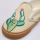 detské skate obuv VANS SLIP-ON CACTUS vn000cpsgrn1 farba béžová