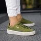 dámske tenisky (obuv) PUMA SUEDE PLATFORM SATIN 36582804 farba zelená