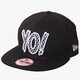 detská šiltovka NEW ERA ČIAPKA YO 9FIFTY WHITE 80080240 farba čierna
