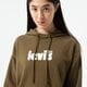 dámska mikina LEVI'S MIKINA S KAPUCŇOU GRAPHIC STANDARD HOODIE 18487-0165 farba khaki