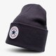 detská čiapka CONVERSE ČIAPKA ZIMNÁ TALL CHUCK PATCH BEANIE 10019012-a01 farba čierna