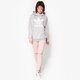 dámska mikina ADIDAS MIKINA TREFOIL HOODIE bk7141 farba sivá