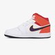 detské tenisky (obuv) AIR JORDAN 1 MID  554725-128 farba biela