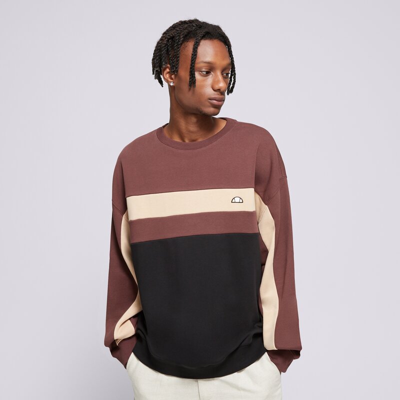 ELLESSE MIKINA ANDORA SWEATSHIRT BRWN/BLK