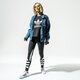 dámska mikina ADIDAS MIKINA LG CREW fm2623 farba čierna