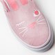 detské skate obuv VANS UY SLIP-ON BUNNY va3mvyq1c farba ružová