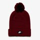 detská čiapka NIKE ČIAPKA ZIMNÁ U NK BEANIE RED SSNL 878119677 farba bordová