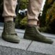 pánske skate obuv VANS SK8-HI REISSUE ZIP v004kyjuv farba khaki