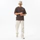 pánske tričko NEW ERA TRIČKO OS PINSTRIPE BRWN NEW ERA BRSOFW 60284644 farba hnedá