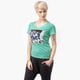 dámske tričko NIKE TRIČKO TEE-MID V GIRL PROBLEMS 644488305 farba zelená
