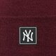 pánska čiapka NEW ERA ČIAPKA TEAM BEANIE NYY MRN 60292618 farba bordová