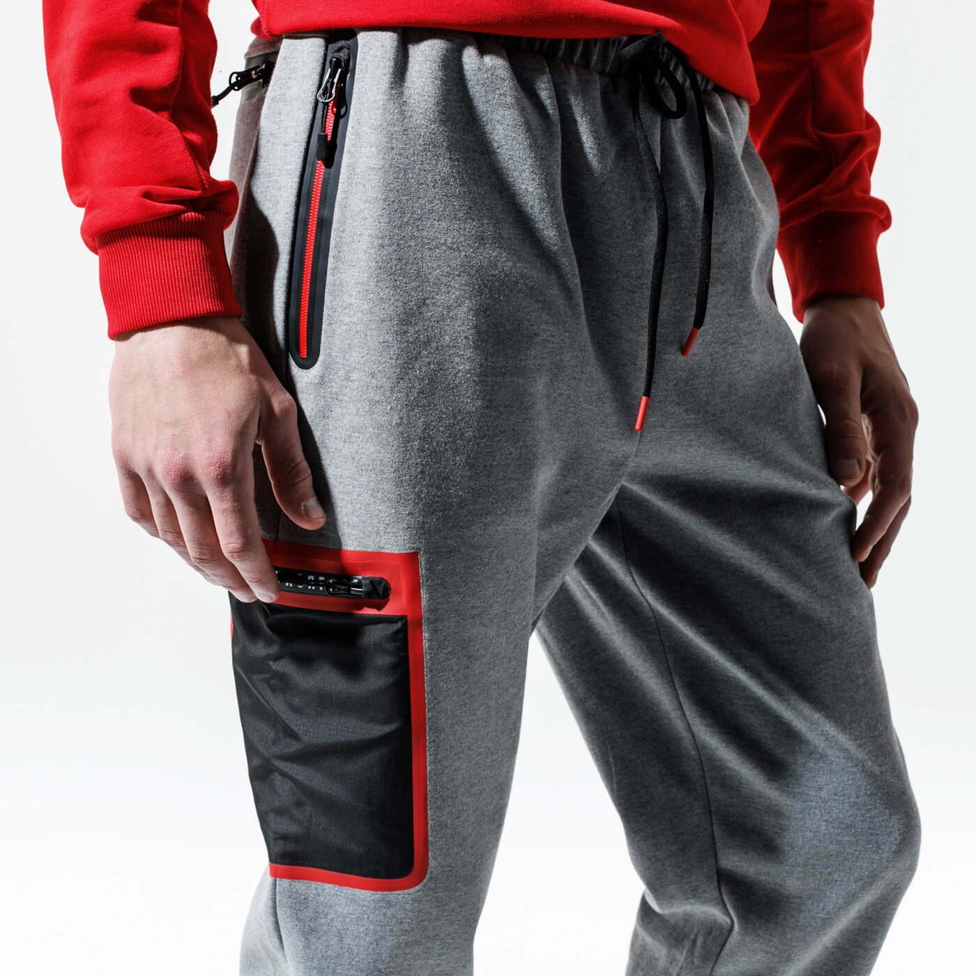 pánske nohavice CONFRONT NOHAVICE  HODOR cf120spm37001 farba sivá