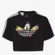 detské tričko ADIDAS TRIČKO CROP TEE GIRL ib8583 farba čierna