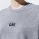 dámske šaty VANS ŠATY WM CENTER VEE TEE DRESS CEMENT HEATHER vn0a4ru202f1 farba sivá