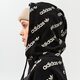 dámska mikina ADIDAS MIKINA S KAPUCŇOU CROPPED TT MONO hm4889 farba čierna
