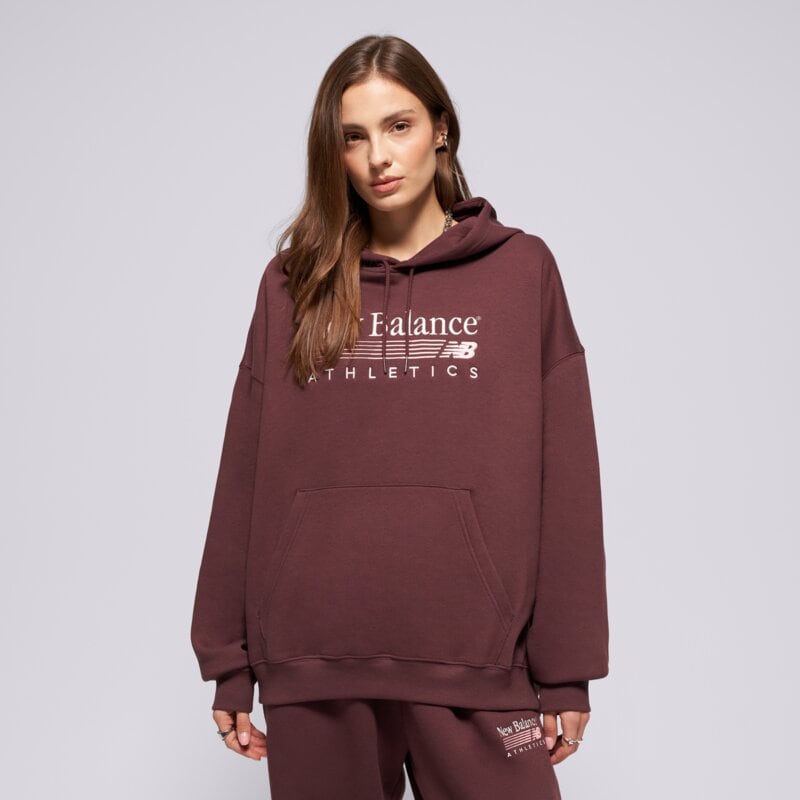 NEW BALANCE MIKINA S KAPUCŇOU TRACKSIDE FLEECE HOODIE