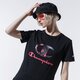 dámske tričko CHAMPION TRIČKO LADY PRINTED LOGO TEE 113699kk001 farba čierna