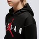 detská mikina JORDAN MIKINA S KAPUCŇOU JUMPMAN SUSTAINABLE GIRL 45b914-023 farba čierna