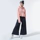 dámska mikina ADIDAS MIKINA S KAPUCŇOU R.Y.V. CROPPED HOODIE gd3088 farba ružová