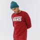 pánska mikina VANS MIKINA VANS CLASSIC CREW II vn0a456azbs1 farba bordová