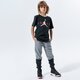 detské nohavice JORDAN NOHAVICE  JUMPMAN AIR FLEECE PANT BOY 957725-k6n farba sivá