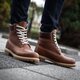 pánske zimné topánky (obuv) TIMBERLAND PREMIUM 6 INCH BOOT  a17lp farba hnedá