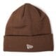 detská čiapka NEW ERA ČIAPKA NE ORIGINAL BASIC CUFF BROWN 80043358 farba hnedá